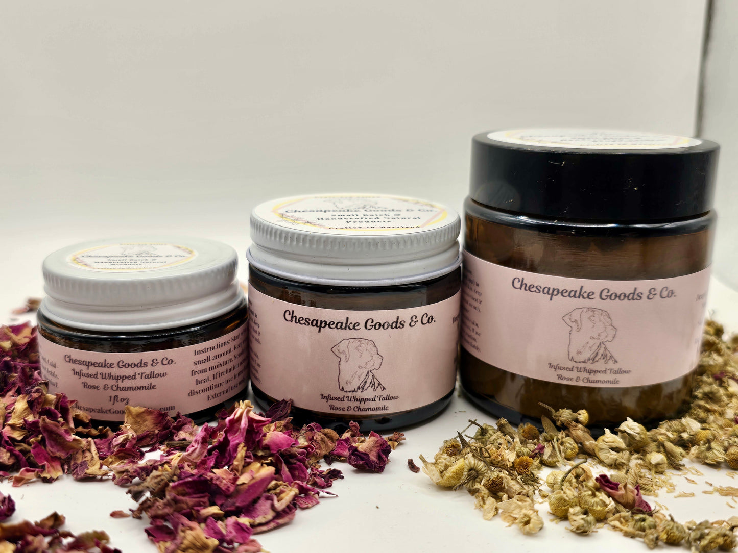 Infused Whipped Tallow | Rose & Chamomile