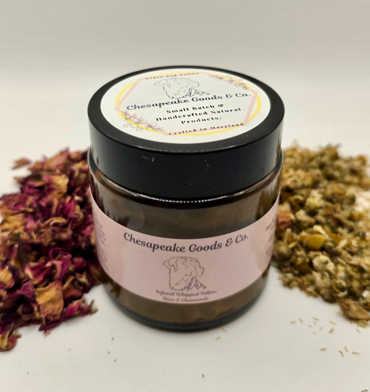 Infused Whipped Tallow | Rose & Chamomile