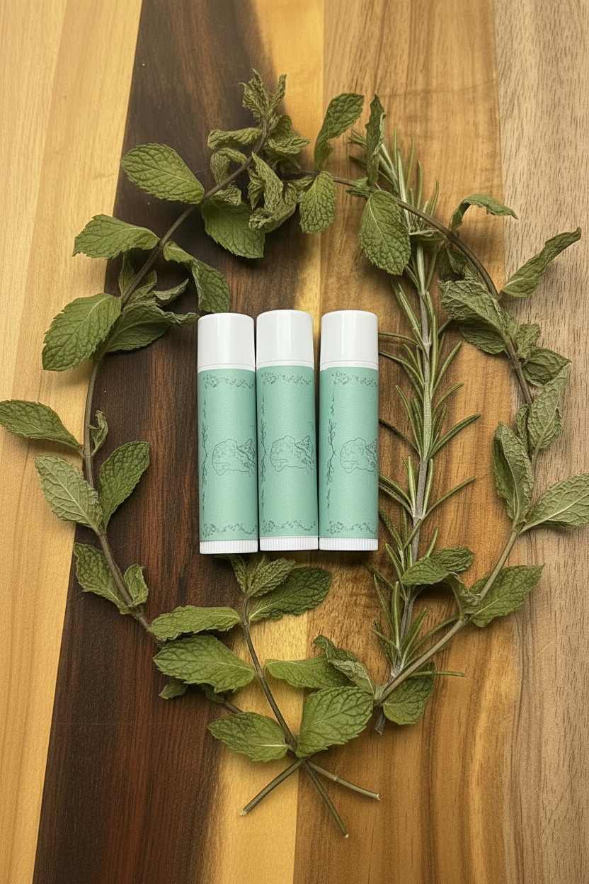 Peppermint & Rosemary Lip Balm